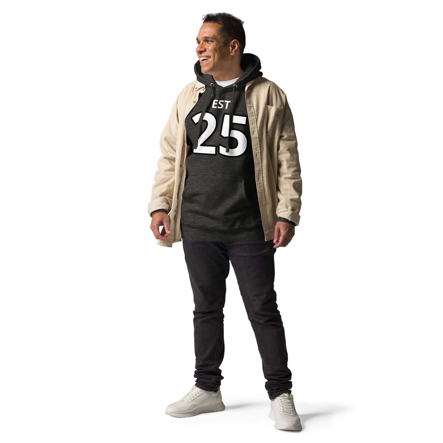 4 Vision Premium Streetwear Hoodie – Classic Fit with Pouch Pocket worn by a man, showcasing stylish streetwear fashion.