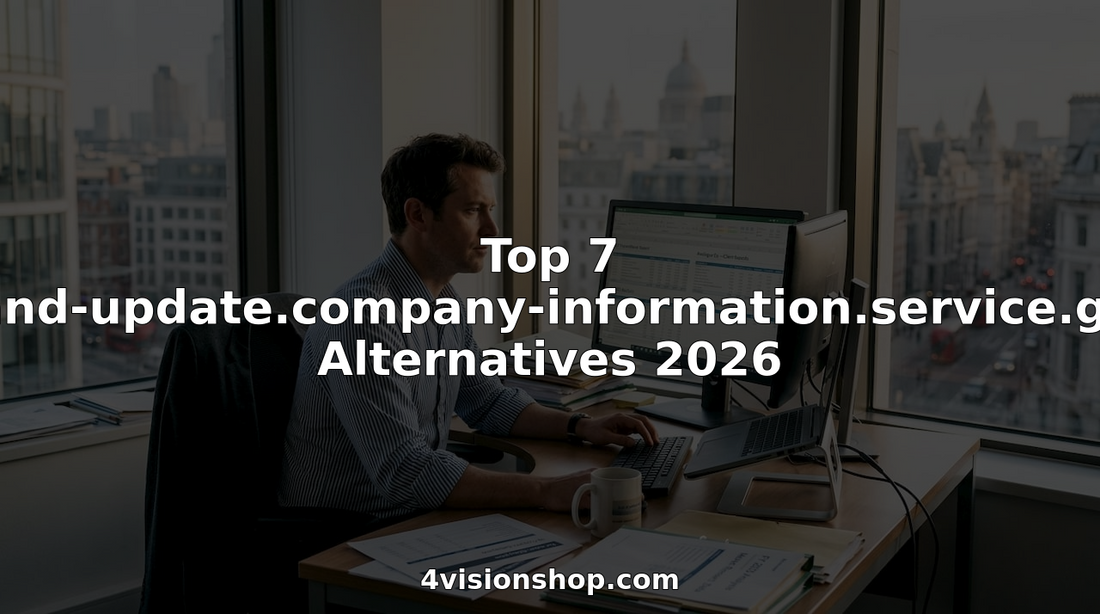 Business analyst reviewing UK company records