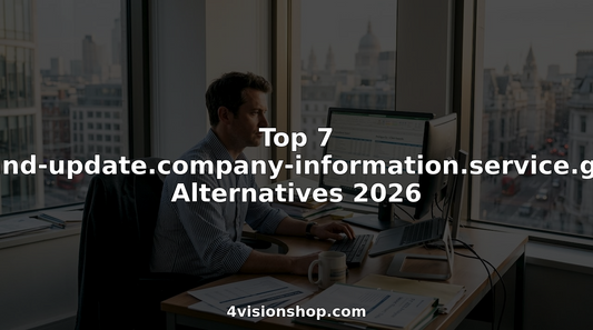 Business analyst reviewing UK company records