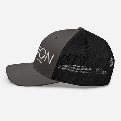 4 Vision Classic Mesh Trucker Cap – Six-Panel Adjustable Hat, stylish trucker hat with a mesh back.
