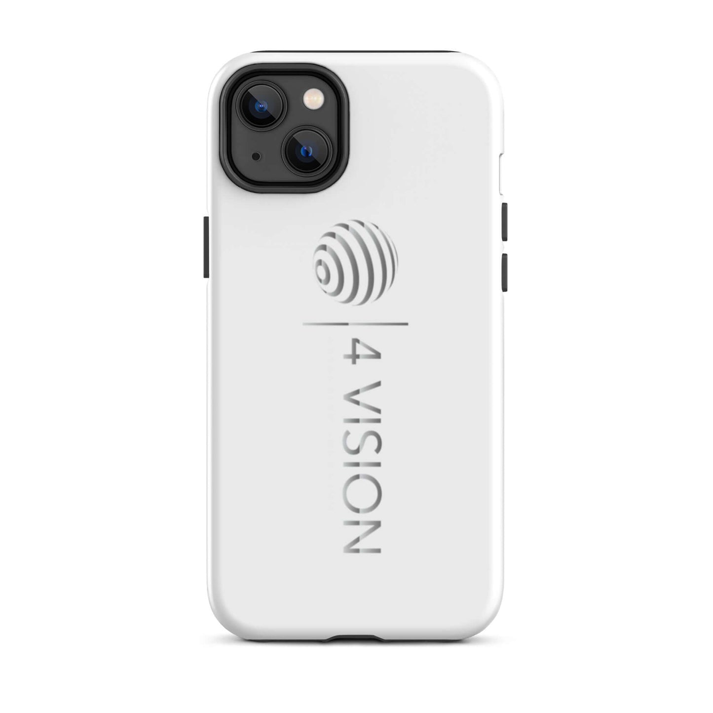 4 Vision Dual-Layer Protective Phone Case – Shock Absorbing & Stylish on a smartphone, showcasing its sleek design.